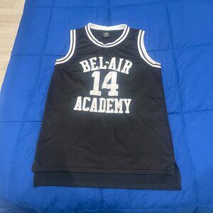 Bel-Air Academy #14 Basketball Jersey - Size Small - Black/White